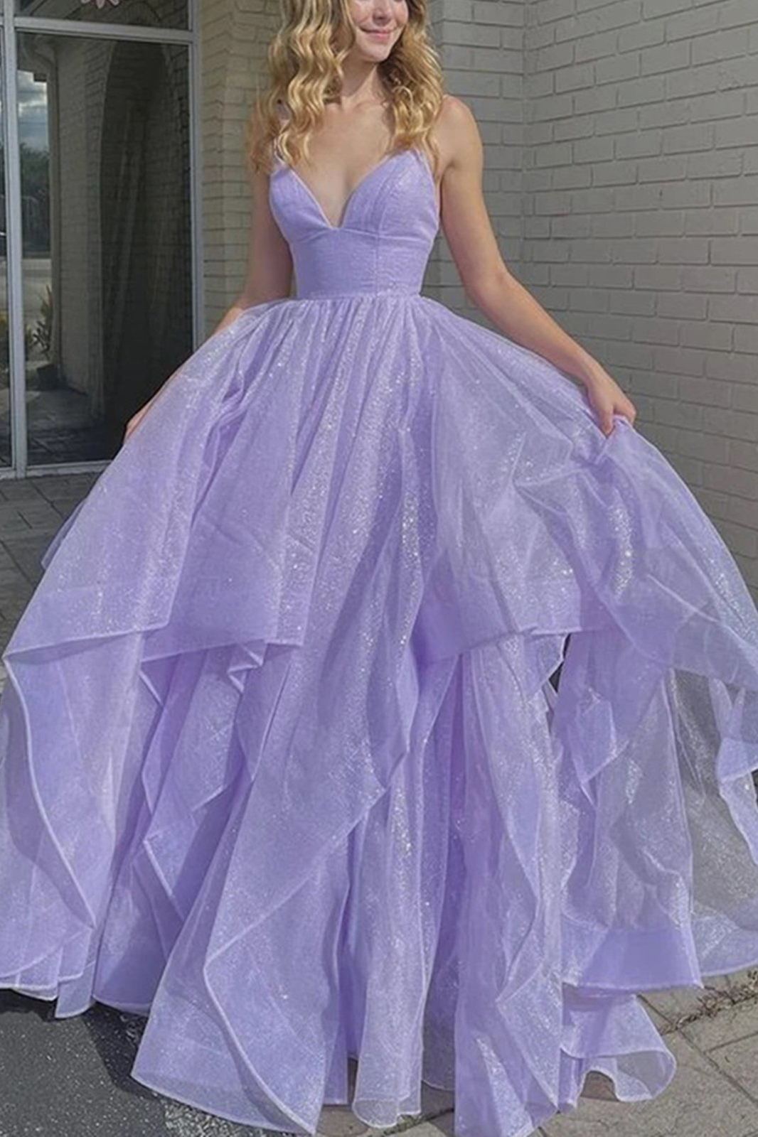 Light purple shop formal dresses