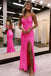 Spaghetti Straps Mermaid Long Dress With Split, Sequin Formal Evening Dress