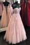 Elegant Pink Sweetheart Backless Satin Long Prom Dress With Appliquqes