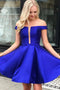 Royal Blue Short Prom Dresses Simple Short Homecoming Dress