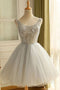 Princess Tulle Graduation Dresses Short Homecoming Dress With Beading