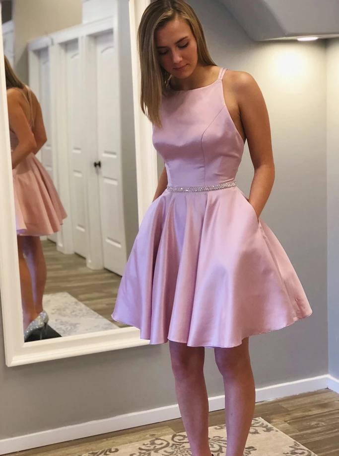 Light pink clearance hoco dress