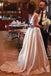 Bateau Neckline Satin Bridal Gowns Simple Wedding Dress With Pockets