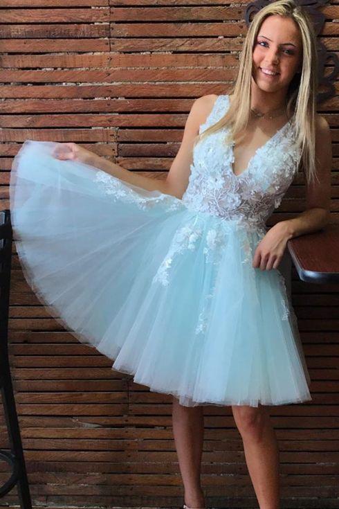 Light green hoco on sale dress