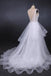 Princess V Neck Tulle Backless Wedding Dresses With Layered