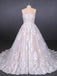 Elegant Strapless Lace Ball Gown Wedding Dresses With Lace Appliques