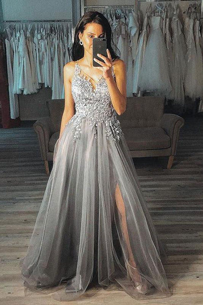 Grey prom dresses uk on sale