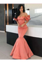 Off-The-Shoulder Trumpet/Mermaid Simple Prom Dress