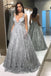 backless formal dress with pockets deep v-neck long sequins prom dresses dtp845