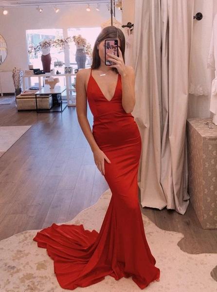 simple sleeveless evening dresses spaghetti straps sheath long prom dresses dtp934