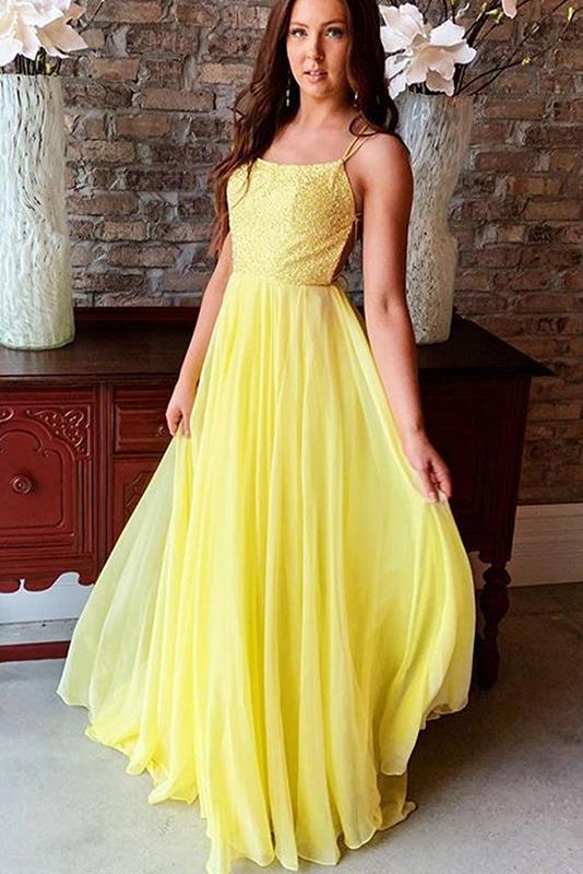 Yellow deals flowy dress