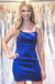 Elegant Tight Royal Blue Short Party Dress Bodycon Homecoming Dress