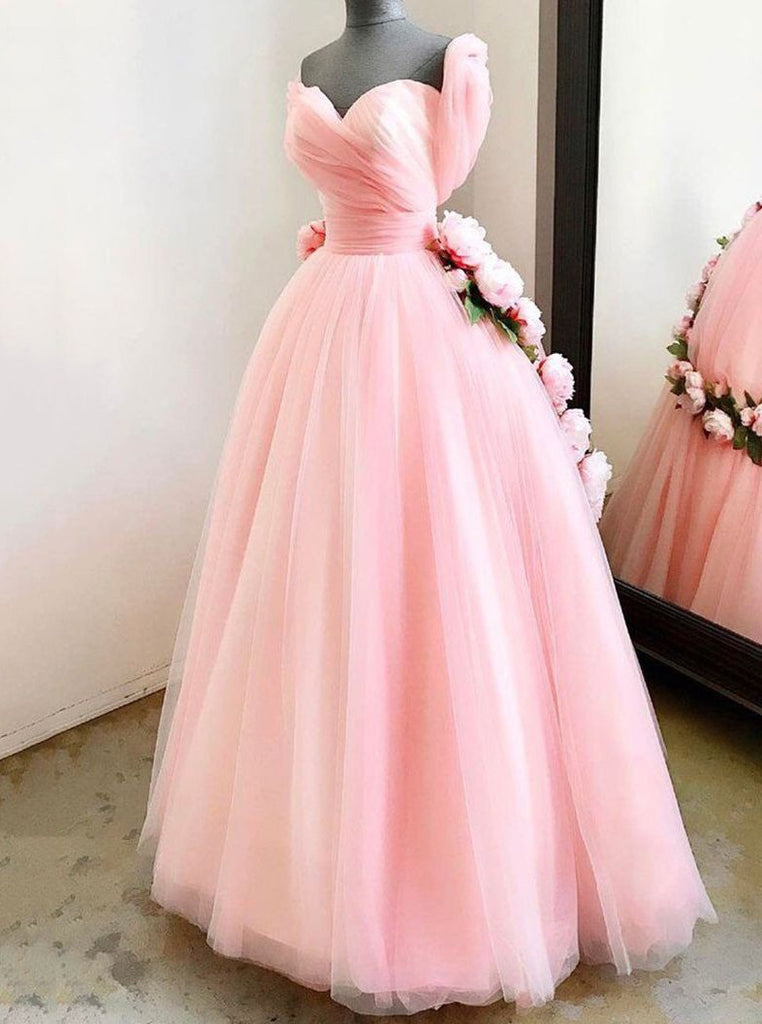 Light pink dress with clearance flowers