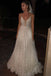 sparkle deep v neck long prom dresses sequined wedding dresses dtp839