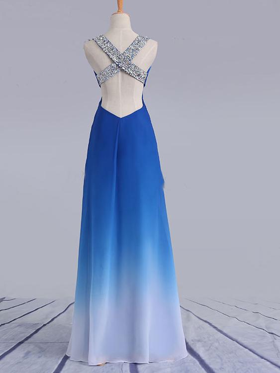 Royal blue ombre clearance dress