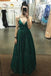 sparkly dark green backless prom dresses sequins evening dress dtp979