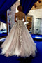 Stunning A-line Sleeveless Tulle Wedding Dress With Appliques