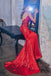 spaghetti-straps mermaid sequin red long prom evening dresses dtp843