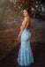 v-neck backless long evening gowns mermaid sky blue long prom dresses dtp920