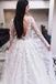 Princess Tulle Long Sleeves Wedding Dresses With Appliques