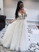 Princess Tulle Long Sleeves Wedding Dresses With Appliques