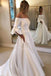 Flare Sleeves Simple Wedding Dresses, Princess Off Shoulder Wedding Dresses