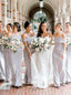 Off-the-Shoulder Sheath/Column Long Bridesmaid Dresses